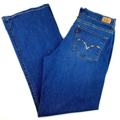 Levi's Women's Jeans Size 31 512 Perfectly Slimming Boot Cut Medium Wash Stretch