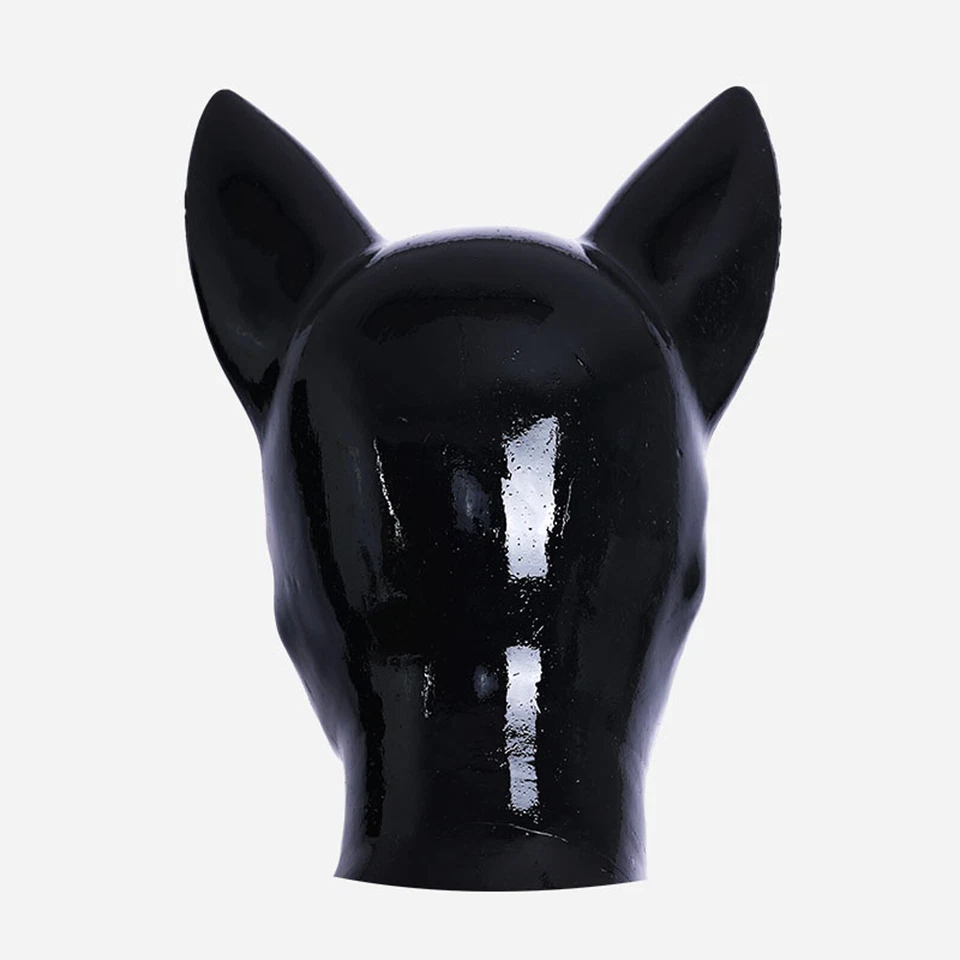 Smirtizen Silicone Long Short Ears Drone Hood With Lock Pattern for Fetish Gay - Image 4 of 4