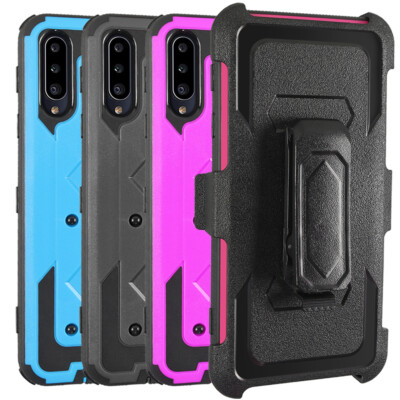 For Samsung Galaxy A20S Case Hybrid Outdoor Belt Clip Built in Screen Protector