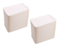 Pappteller Eckig 13X20 Cm Weiß 500 Stk Einwegteller Kuchenteller Einweggeschirr