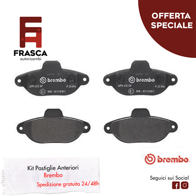 Pastiglie Freno Anteriori Brembo P 54 039 – Prime, Per Auto, Con Indicatore Usura, Larghezza 131,6 Mm - 2