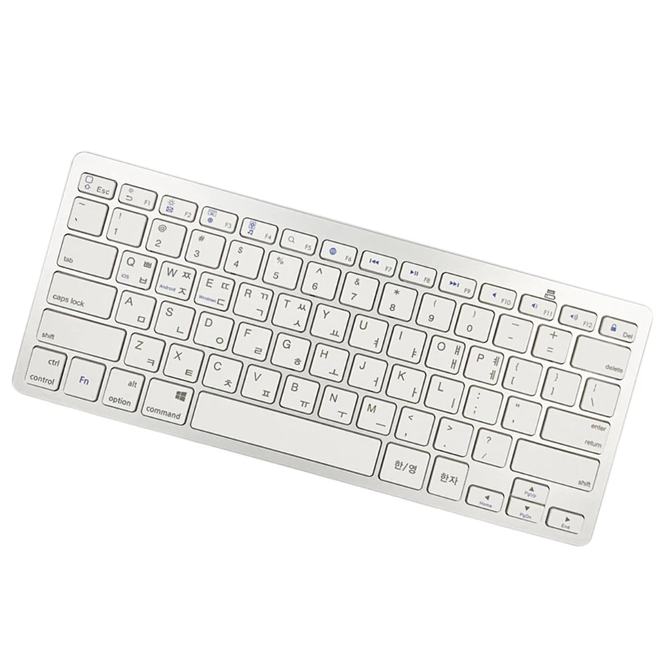 Mini Korean 78 Keys Wireless Bluetooth Keyboard for iOS Android Compact - Image 4 of 4