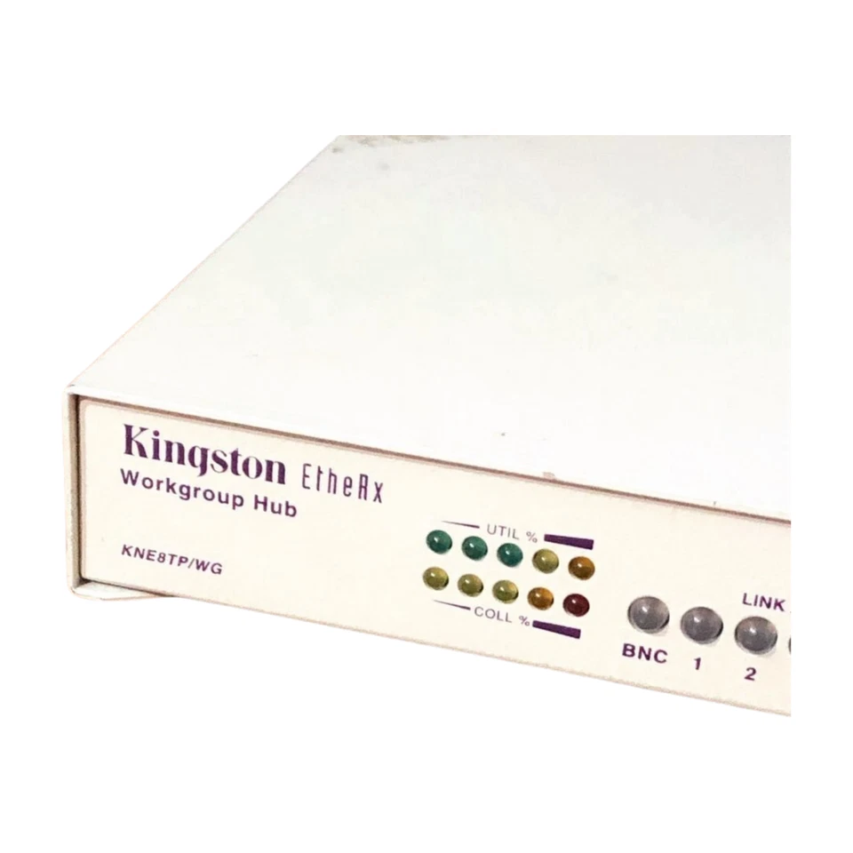 Kingston EtheRX Work Group Hub KNE8TP/WG 8 Ports With Power Cord - Image 3 of 4