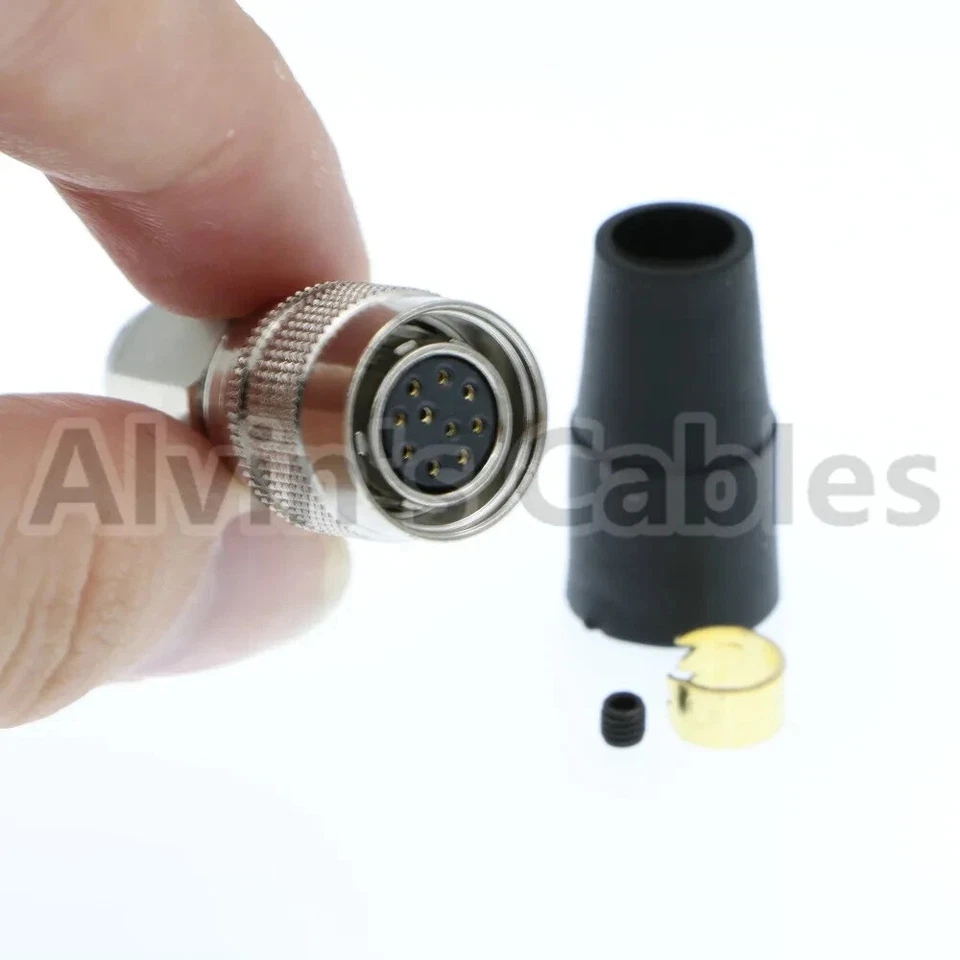 HR10A-10P-10S Hirose 10 pin Female Connector Push Pull Circular Plug for Cameras - Image 3 of 4