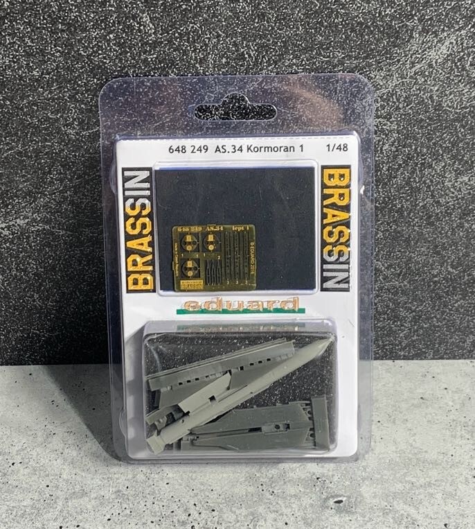 1/48 Eduard Brassin 648 249 AS.34 Kormoran 1 - Etched Metal & Resin Missile Set