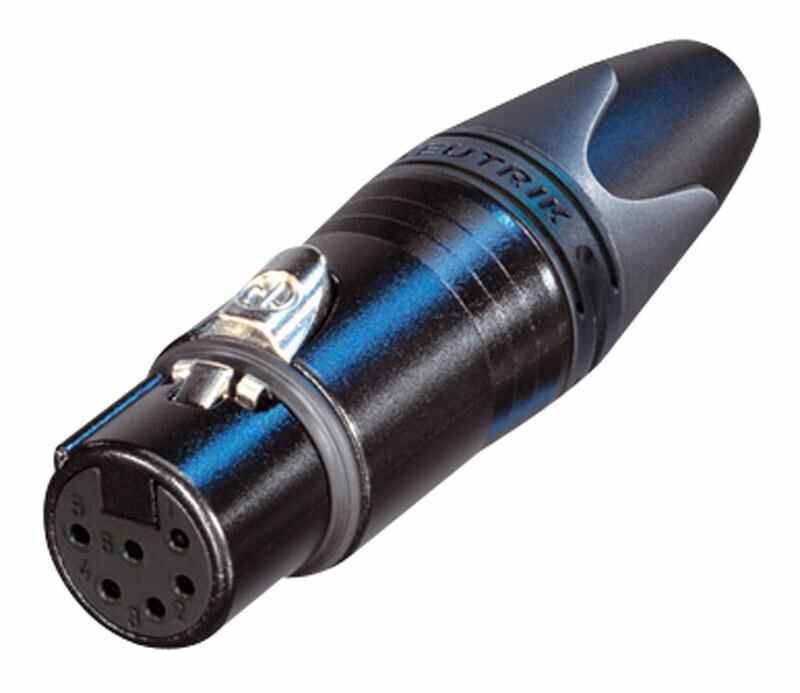 NEUTRIK - Presa XLR, 6 poli, nera