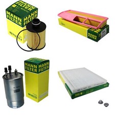 MANN-FILTER Inspektionspaket Filterset für Fiat Doblo Kasten/Kombi 1.3 D