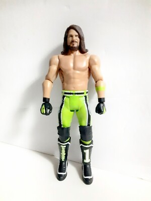 WWE AJ Styles Battle Pack Series 64 Action Figure Neon Green Gear