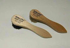 Shoe Shine Applicator Brush Dauber 100% Horsehair Wood Handle Small Size 6"