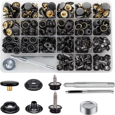 350PCS Canvas Snap Kit, Betterjonny Stainless Steel Screws Snaps Marine Grade Ca