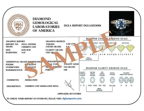 8mm Round Cut Portuguese Moissanite Loose Stone Best For Ring - Picture 6 of 8