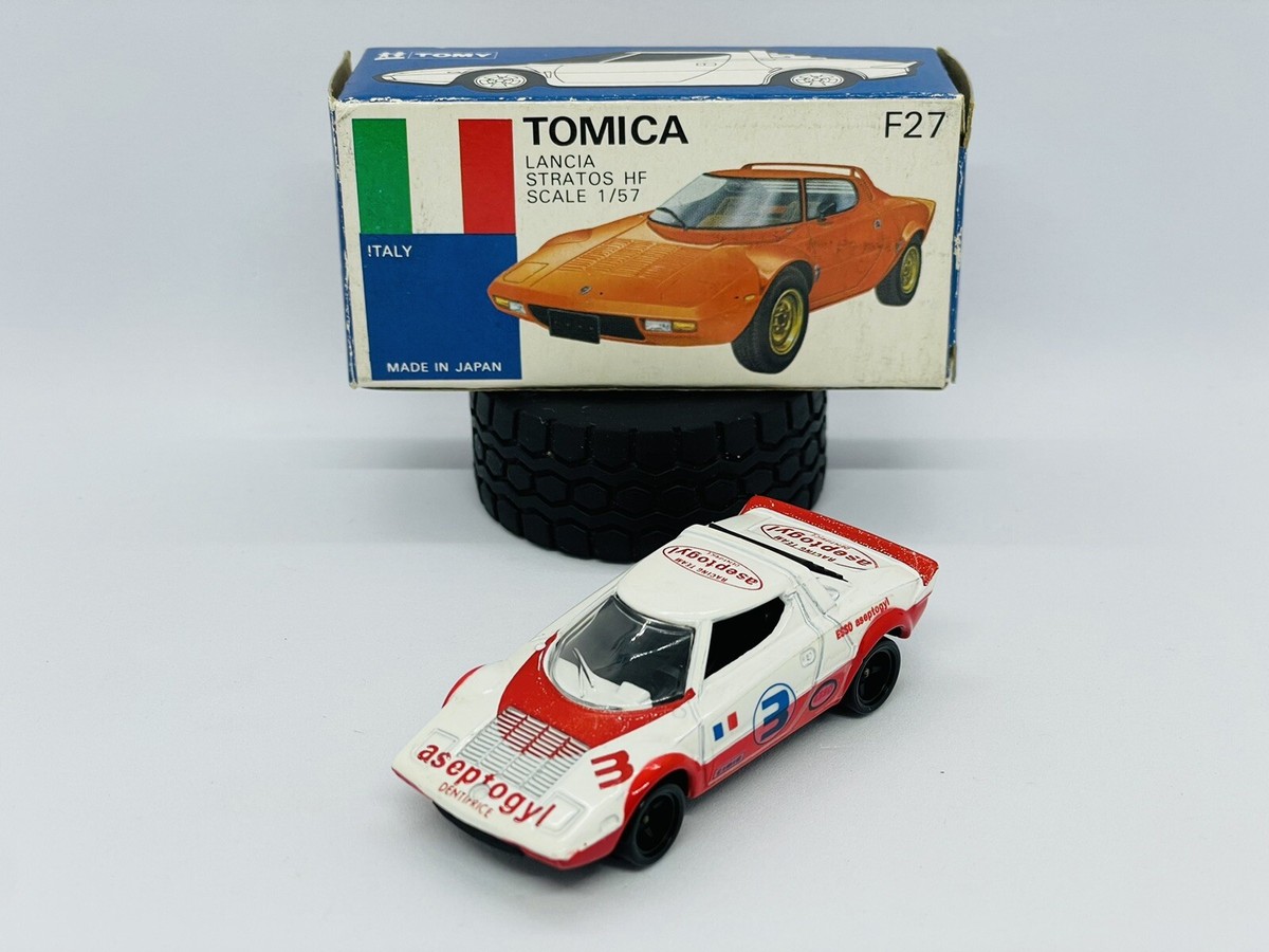 トミカF27 LANCIA STRATOS HF 日本製ミニカー TOMICA Tomica Tomy F27-1-7 Lancia Stratos HF - from Gift Set - Made