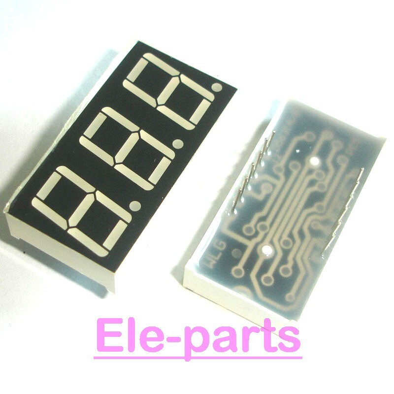 5 Pcs 3 Digit 0.56 Inch Green 7 Segment Led Display Common Anode Digital Tube