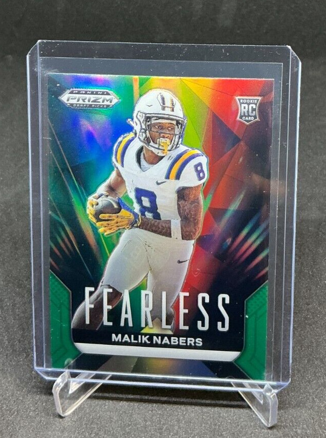 2024 Panini Prizm Draft Picks Fearless Green Prizm MALIK NABERS RC #F-MN