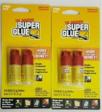 NEW! Lot Of 2x MULTI USE SUPER GLUE The Original 2 Pack - USA seller 4x units