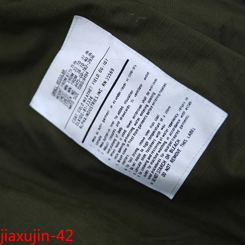 American M65 Military Herren Jacke US Army Vietnam Field Coat Grün OG107 Replica - Bild 12 von 20
