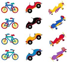 Mrs. Grossman's Toys sticker sheets 6.5" X 2" or 4" X 3.25"