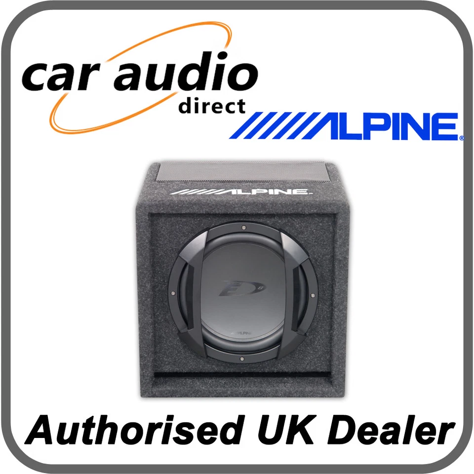 Alpine SWE-815 8" 20cm 150W Active Amplified Subwoofer Bass Box with Remote  - Image 2 of 3