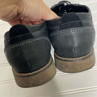 Steve Madden Black Pinsen Cap Toe Derby Leather Size 9.5 | eBay display picture 2
