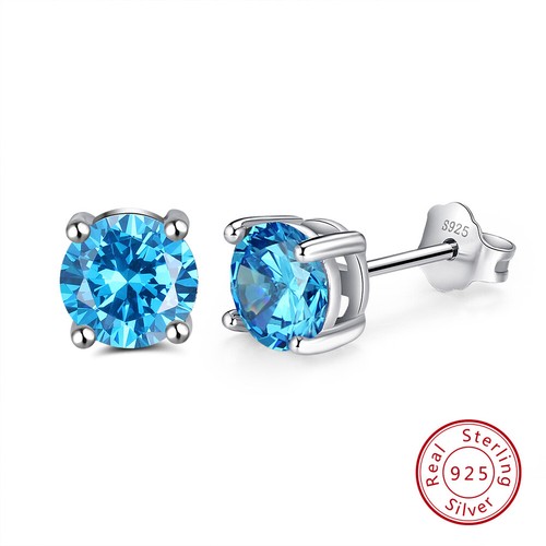 NKlaus PAAR Ohrstecker Silber 925er 5,5mm Cubic Zirkonia