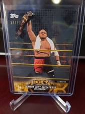 2018 Topps WWE NXT Matches & Moments #24/25 Samoa Joe Defeats Tye Dillinger