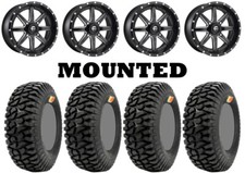 Kit 4 GMZ Ivan IRONMAN Stewart 32x9.5-14 on Fuel Maverick Matte Black D538 IRS