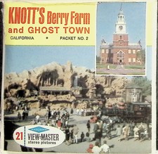 Knott's Berry Farm and Ghost Town 2 3d View-Master 3 Reel Packet - Full Color