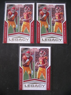 JuJu SMITH-SCHUSTER/PITTMAN JR. 3-CARD LOT 2020 Contenders Draft Picks LEGACY 19