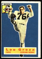 1956 Topps Lou Groza    #9 Cleveland Browns