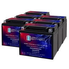 Mighty Max YTX12-BS 12V 10AH Rechargeable SLA AGM Motorcycle Battery - 6 Pack