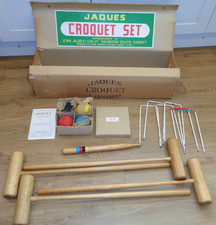 Vintage Jaques London Croquet Set 131, 4 Player