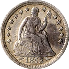 1853-P Seated Liberty Half Dime