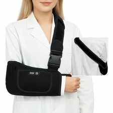 RCL Arm Sling Shoulder Immobilizer for Women and Men, Rotator Cuff Support Brace
