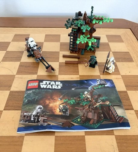 LEGO Star Wars Ewok Attack 7956 with Minifigures and Manual