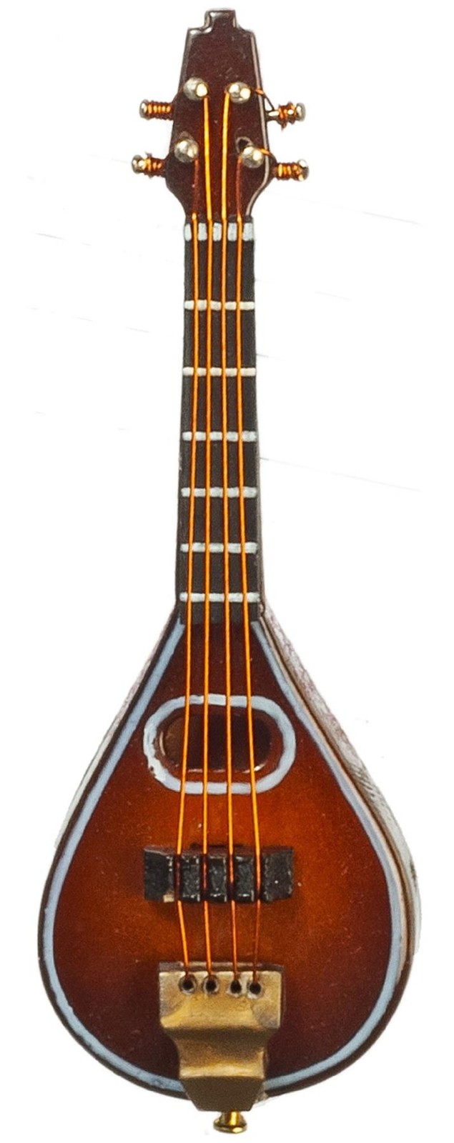 Dolls House Mandolin Wooden Miniature Music Room School Instrument 1:12 Scale