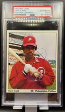 Signed Auto Autograph Dave Cash Phillies Trading Card PSA / DNA COA Authentic
