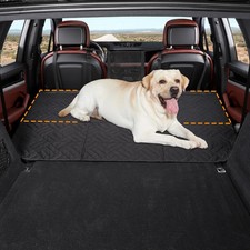 Back Seat Extender for Dogs,Cargo Liner for SUV,Hard Bottom Dog Car Seat Cove...