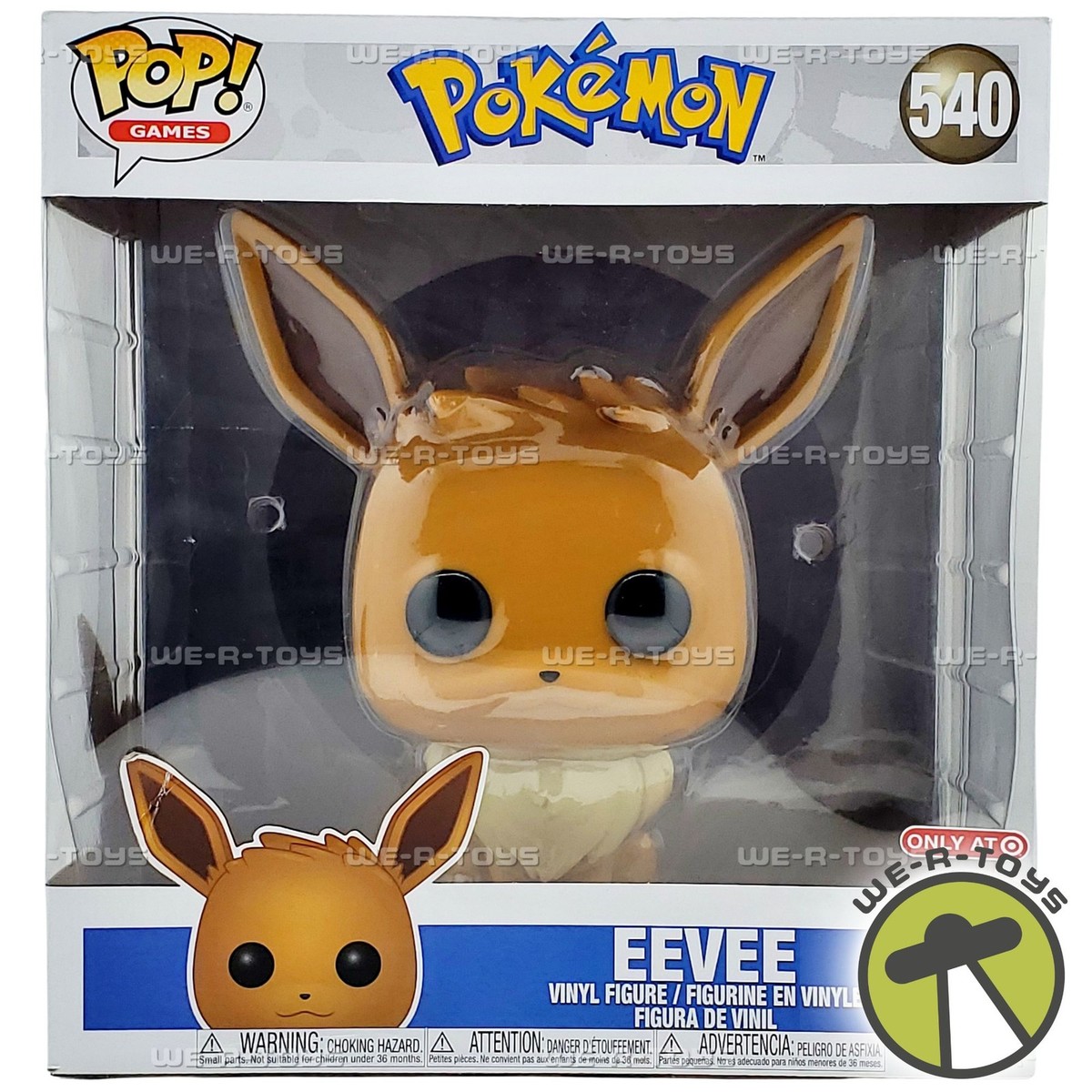 Funko POP Games Pokemon Eevee 540 Large Vinyl Figure 889698424363