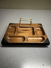 Vintage SWANK  Wood Desk Organizer DRESSER CA...