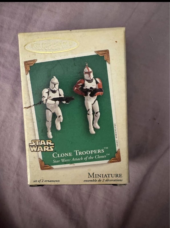 Hallmark Keepsake Ornament, 2003 ~ Star Wars - Mini Clone Troopers ~ QXM5127 NIB