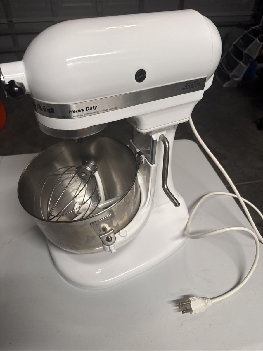 KitchenAid K5SS Heavy Duty Series 5qt Stand Mixer - White for sale