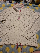 Ladies Joules White Spotty Sweatshirt Size 14 More 12 Great Condition