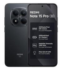 REDMI Note 15 Pro 5G  Black, 8GB 256GB Dimensity 7400-Ultra Global Version