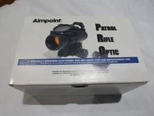 Aimpoint Patrol Rifle Optic Red Dot Sight EMPTY BOX W/ MANUAL, WRENCH,SCREWS #2