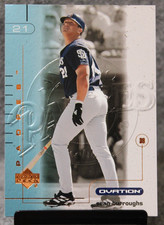 Sean Burroughs 2002 Upper Deck Ovation Embossed Rookie Card #143 Padres. rookie card picture