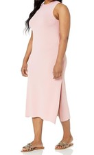 The Drop Women's Gabriela High-Neck Cut-In A-Line Side-Slit Maxi Sweater Dress S