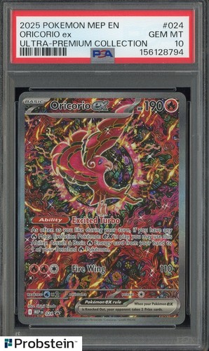 2025 Pokemon MEP EN Ultra Premium UPC #024 Oricorio ex PSA 10 GEM MINT