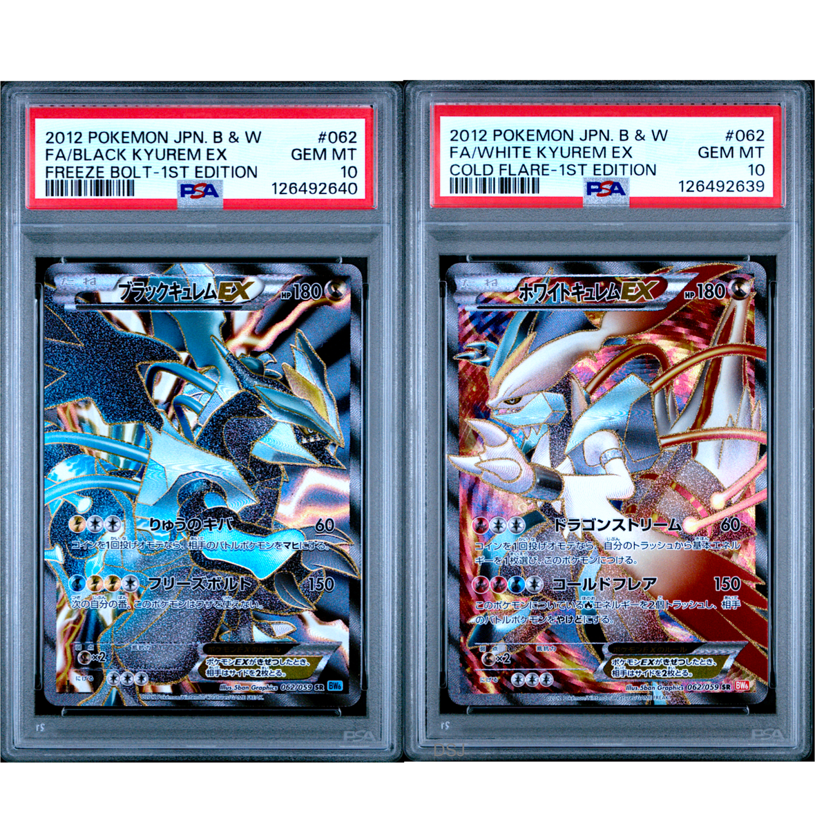 PSA 10 White Kyurem Black Kyurem Ex 062/059 SR Japanese Pokemon