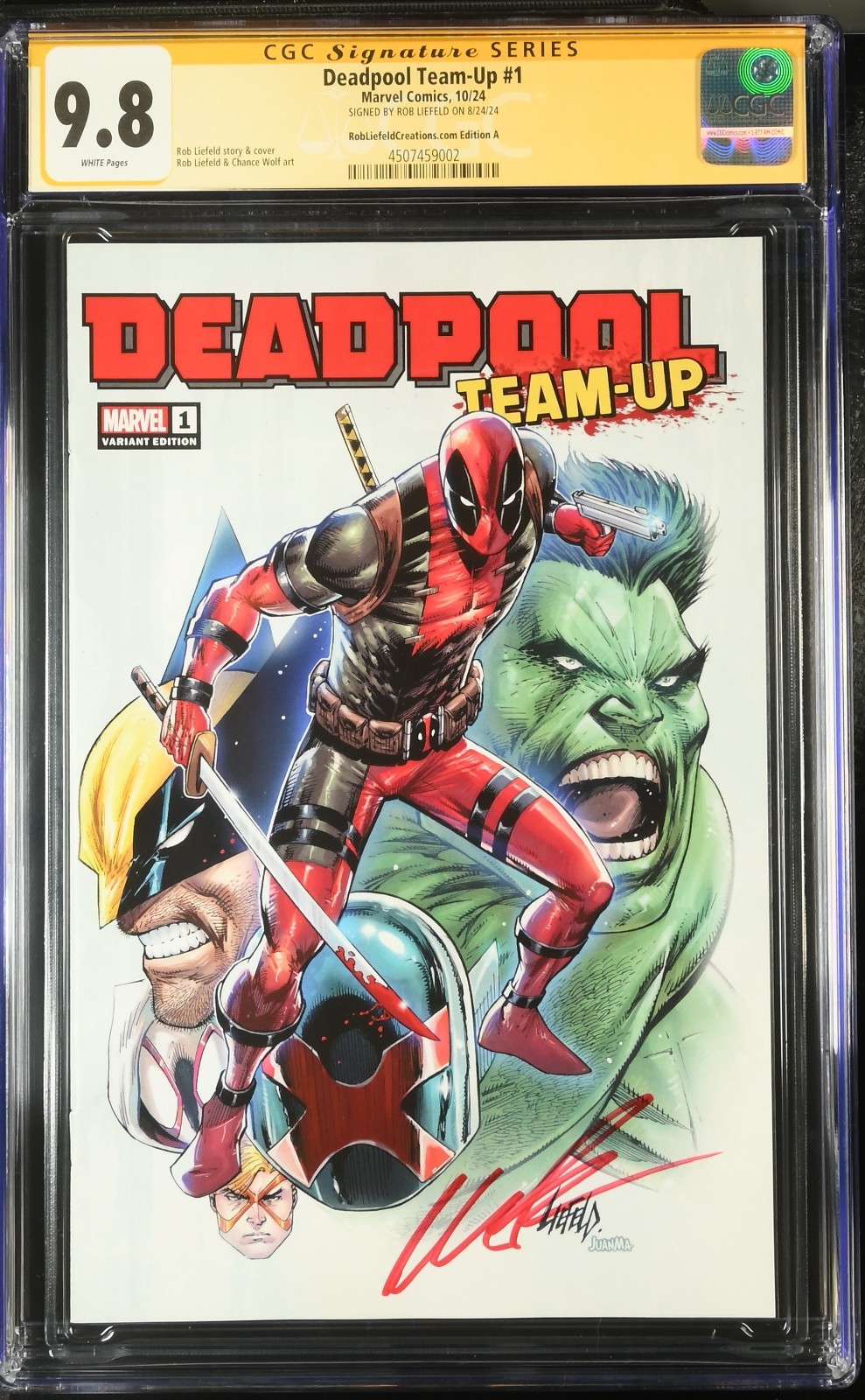 アメコミリーフ Deadpool Team-Up #1 CGC 9.8 Deadpool Team-Up #899 Value - GoCollect