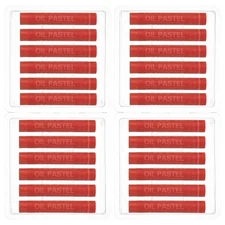 Vermilion Oil Pastels, 24Pcs Soft Oil Crayons Creamy Pastels Stick Art